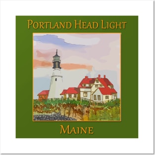 Portland Head Lighthouse, Cape Elizabeth, Maine Posters and Art